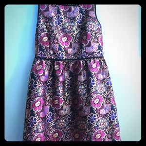 Metallic Floral Dress- M